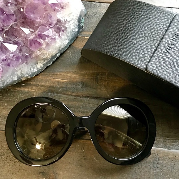Prada Accessories - Large Round Prada Sunglasses